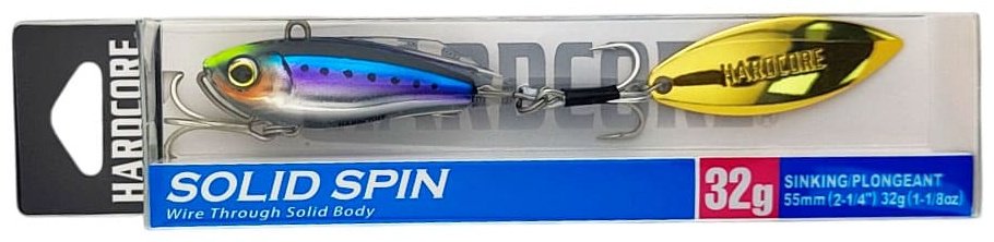 Тейл-спиннер DUEL Hardcore Solid Spin 55mm, 32g, HSTI, Strike Sardine F1183-HSTI 1 шт 55 мм HSTI, Strike Sardine купить,NaN