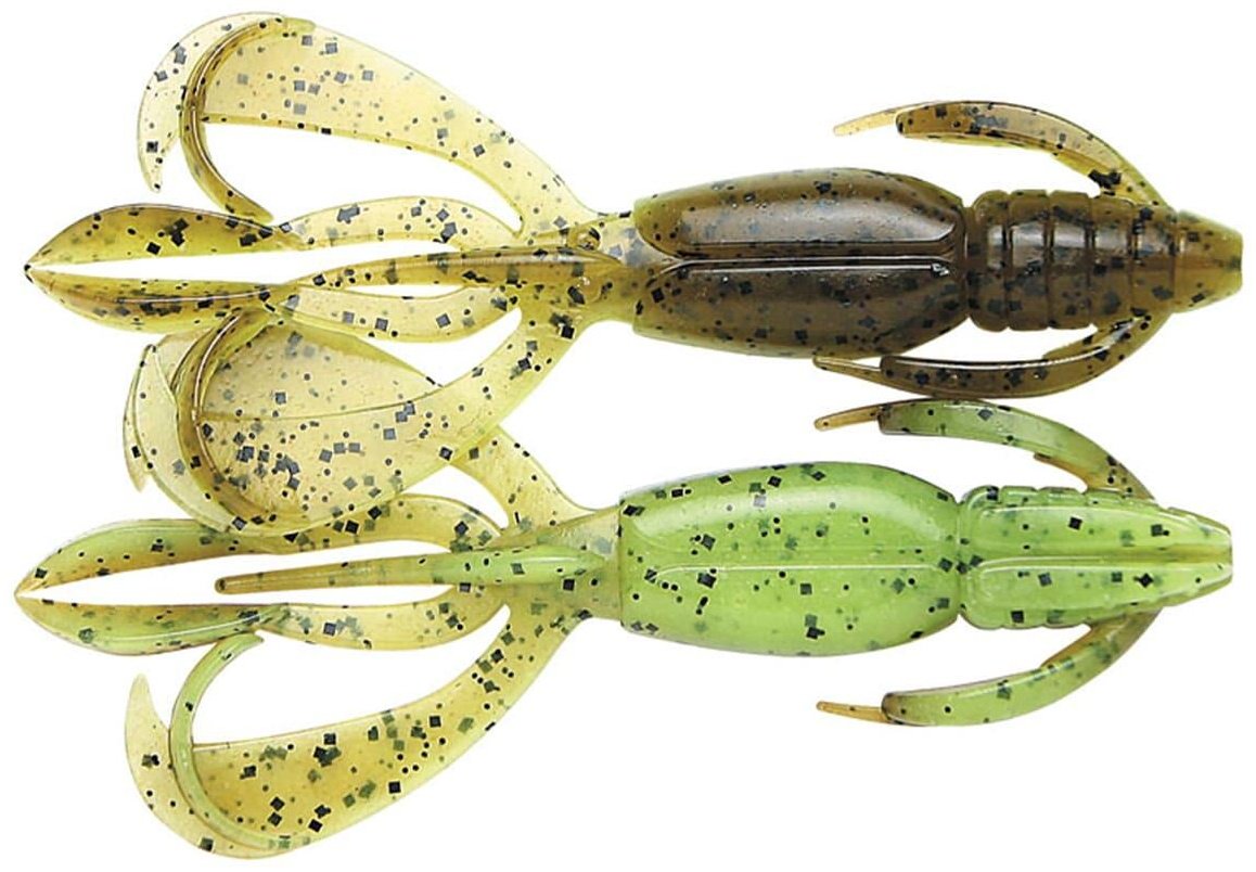 Мягкая приманка KEITECH Crazy Flapper 2 8 шт 50 мм 401T Green Pumpkin Chartreuse купить,NaN