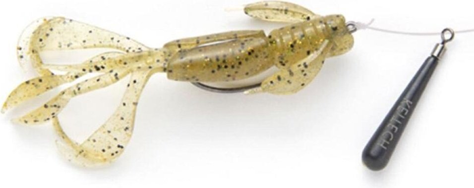 Мягкая приманка KEITECH Crazy Flapper 2 8 шт 50 мм 401T Green Pumpkin Chartreuse купить,NaN