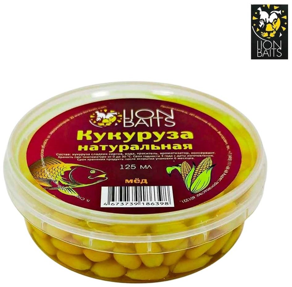 Прикормка Lion Baits LBCPB-1202 Мед 0.125 кг купить,NaN