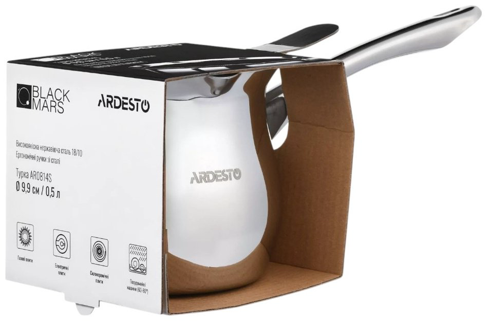 Турка Ardesto AR0814S 500 мл, металл купить,NaN