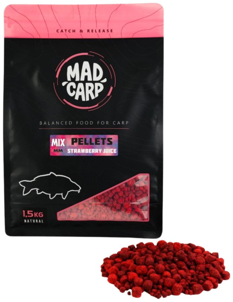 Прикормка Mad Carp Baits MDCPESJMX Strawberry Juice 1.5 кг купить,NaN