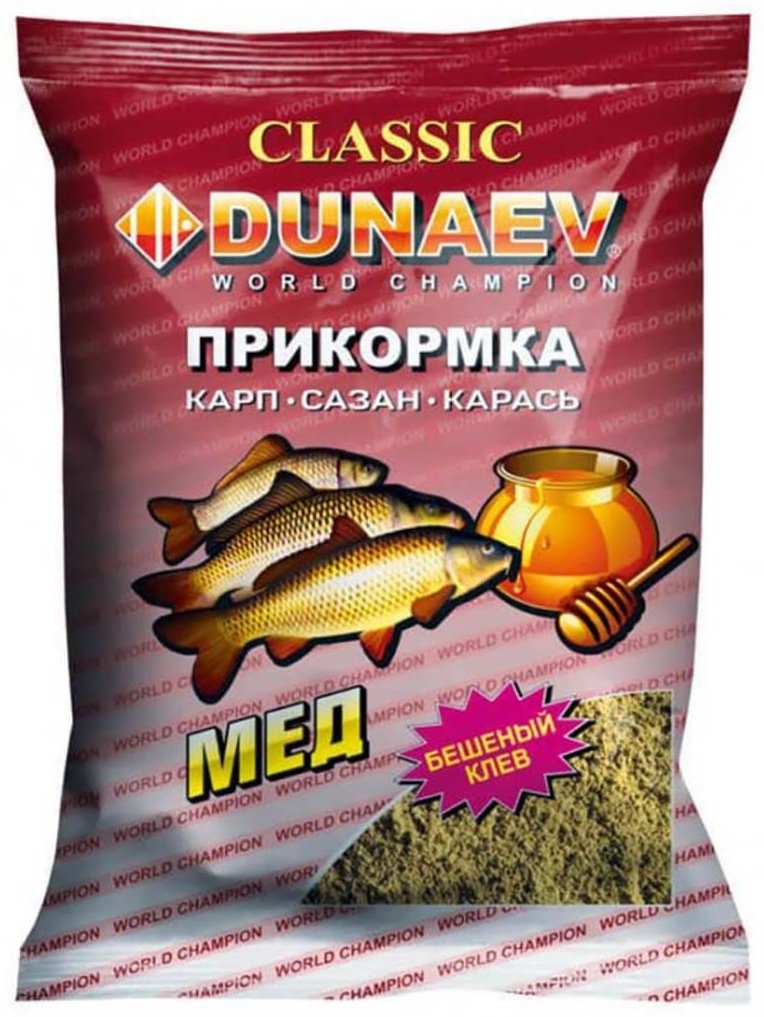 Прикормка Dunaev 4627138542538 Мед 0.9 кг купить,NaN
