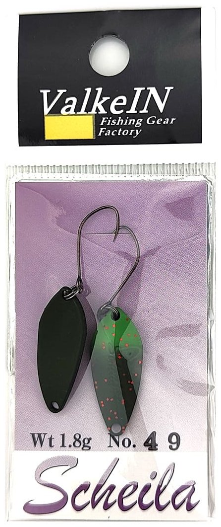 Блесна ValkeIN ValkeIN Scheila# 1.8g Color 49, Turning Green 1 шт купить,NaN