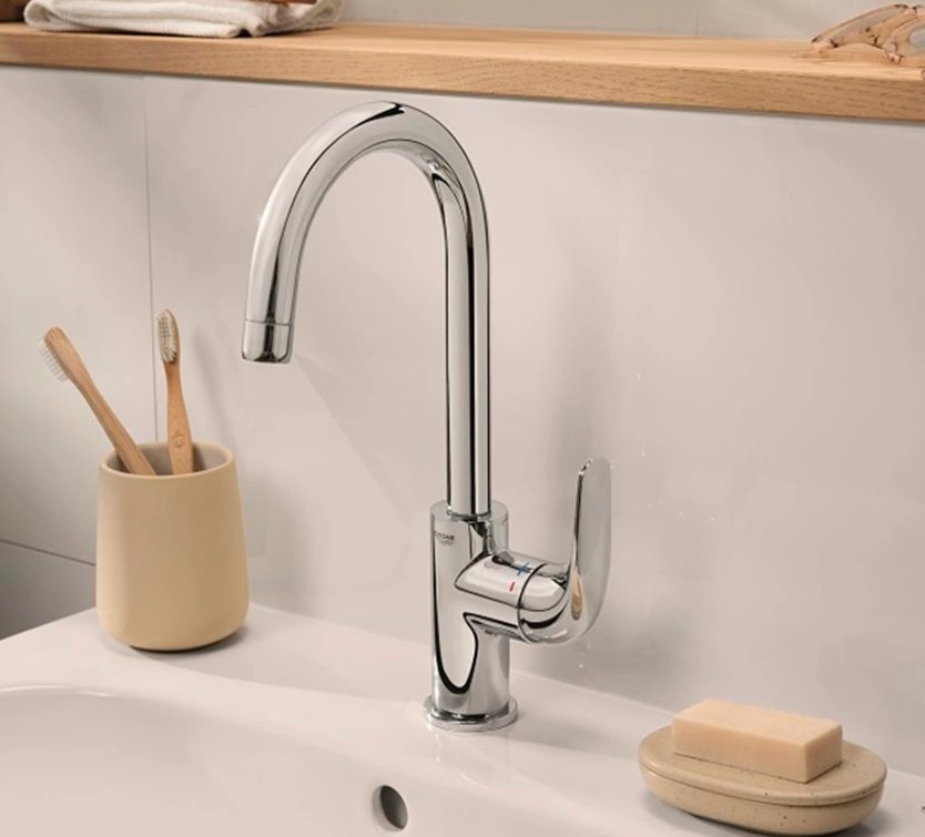 Смеситель для раковины (умывальника) Grohe Euroeco 24272001, однозахватный - ForteMarket Смеситель для раковины (умывальника) Grohe Euroeco 24272001, однозахватный купить,77400