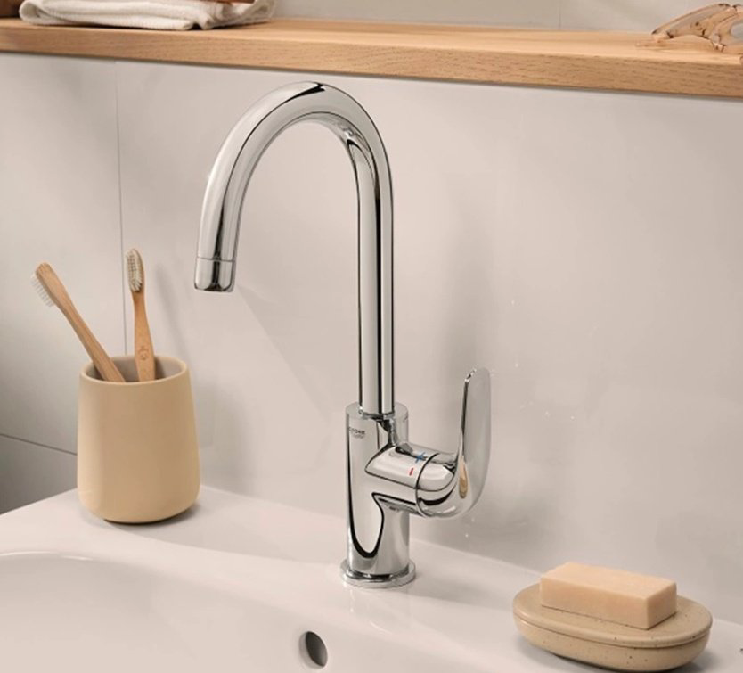Смеситель для раковины (умывальника) Grohe Euroeco 24272001, однозахватный - ForteMarket Смеситель для раковины (умывальника) Grohe Euroeco 24272001, однозахватный купить,77400