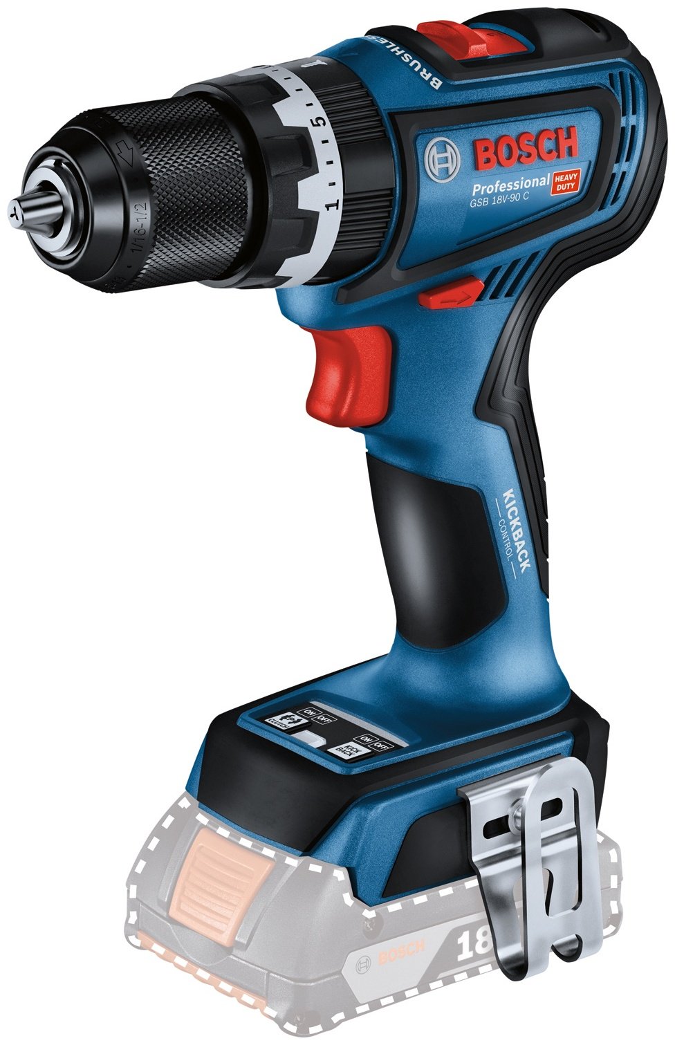 Bosch шуруповерт GSB 18V-90 C 06019K6100 (без аккумулятора)