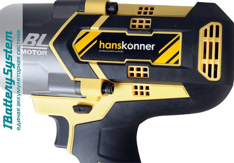 Hanskonner аккумуляторный ударный гайковерт HCD18100S 1BatterySystem купить,NaN