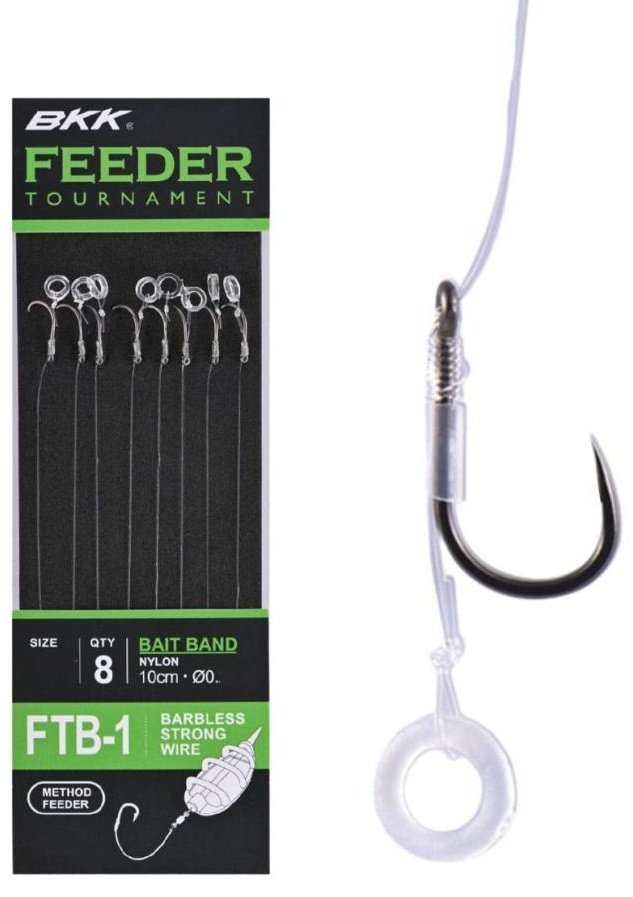 BKK Feeder Tournament FTB-1 Bait Band Rigs №16 8 шт купить,NaN