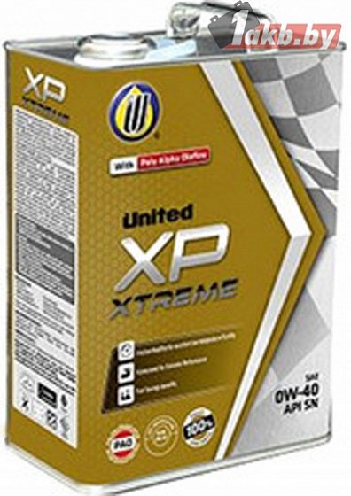 Моторное масло Синтетическое United Oil Oil 0W-40 1 л
