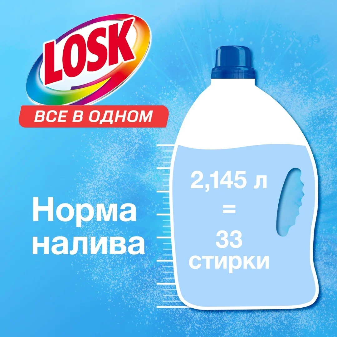 Средство для стирки Losk интенсивная свежесть 2.145л купить,NaN
