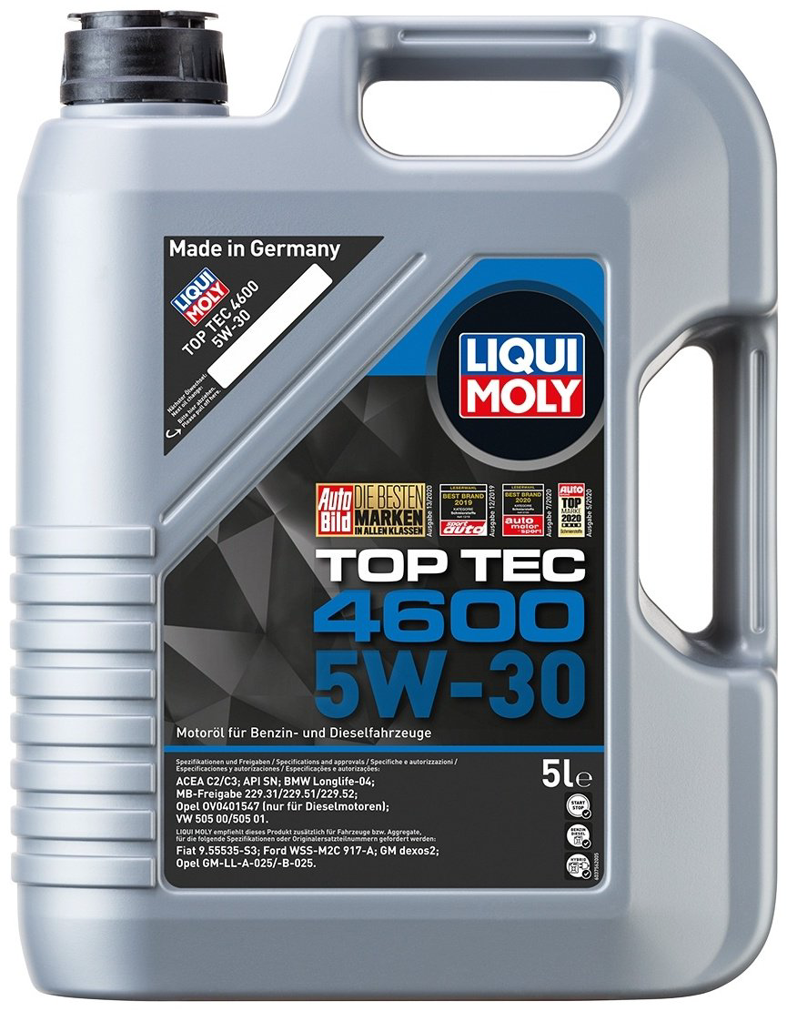 Моторное масло Синтетическое LIQUI MOLY TOP TEC 4600 5W-30 5 л купить,45800