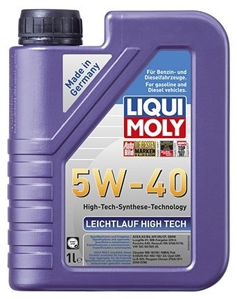 Моторное масло Полусинтетическое LIQUI MOLY LEICHTLAUF HIGH TECH 5W-40 1 л