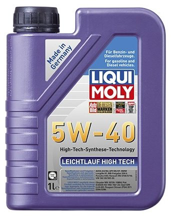 Моторное масло Полусинтетическое LIQUI MOLY LEICHTLAUF HIGH TECH 5W-40 1 л купить,14700