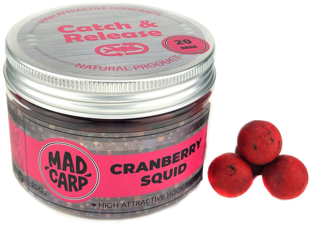 Прикормка Mad Carp Baits 20мм. MDCNCS20 Cranberry Squid 0.2 кг купить,NaN