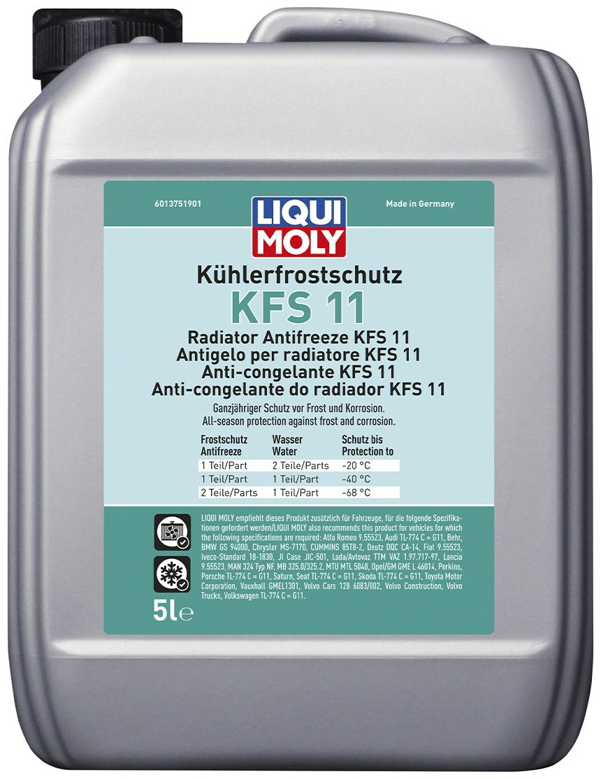 Антифриз LIQUI MOLY KFS 11 синий (голубой) G-11 5 л купить,50082
