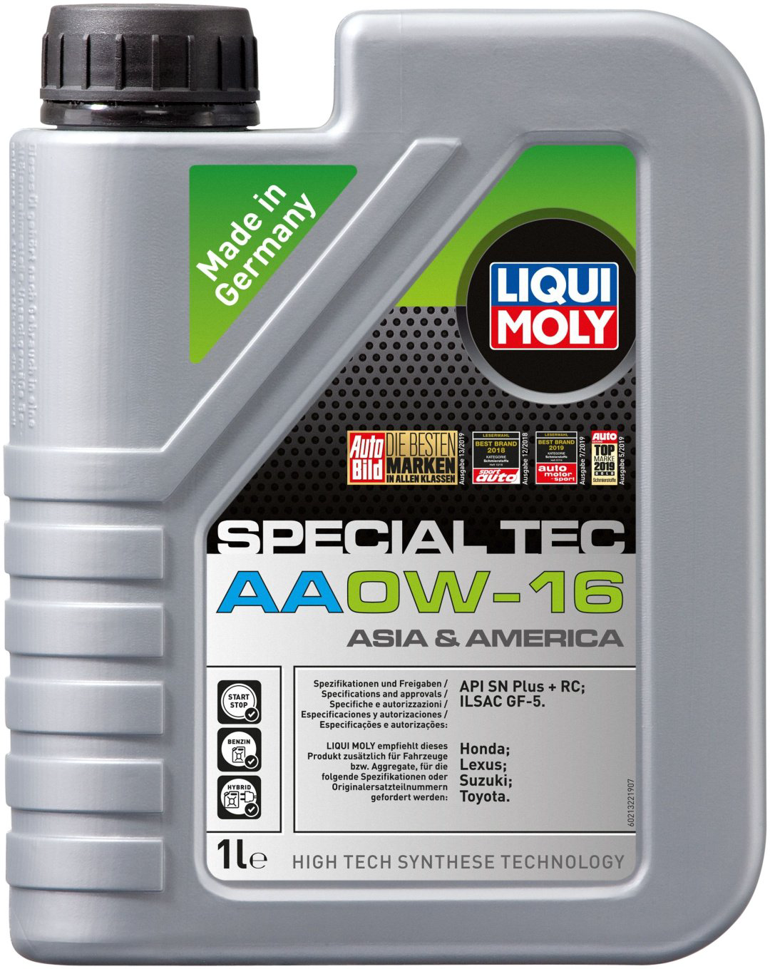 Моторное масло Синтетическое LIQUI MOLY SPECIAL TEC AA 0W-16 1 л купить,14500