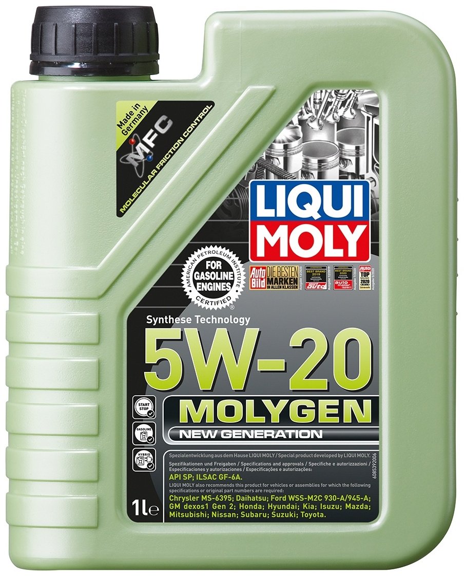Моторное масло Синтетическое LIQUI MOLY MOLYGEN NEW GENERATION 5W-20 1 л