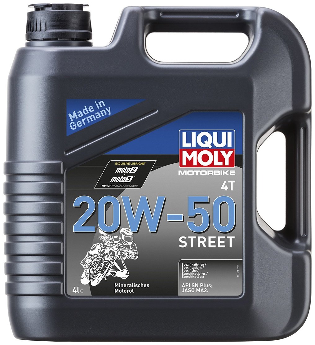 Моторное масло Минеральное LIQUI MOLY STREET 4T 20W-50 4 л