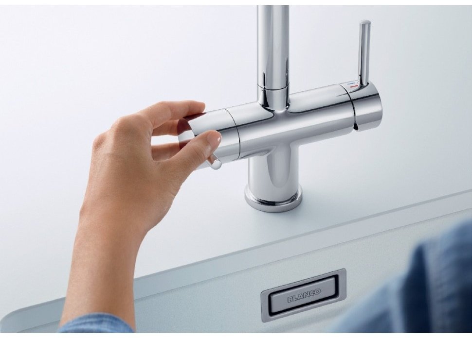 Смеситель для кухни (мойки) Blanco Fontas-S II UltraResist 525199, двухзахватный купить,0