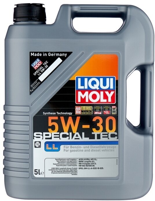 Моторное масло Синтетическое LIQUI MOLY SPECIAL TEC LL 5W-30 5 л