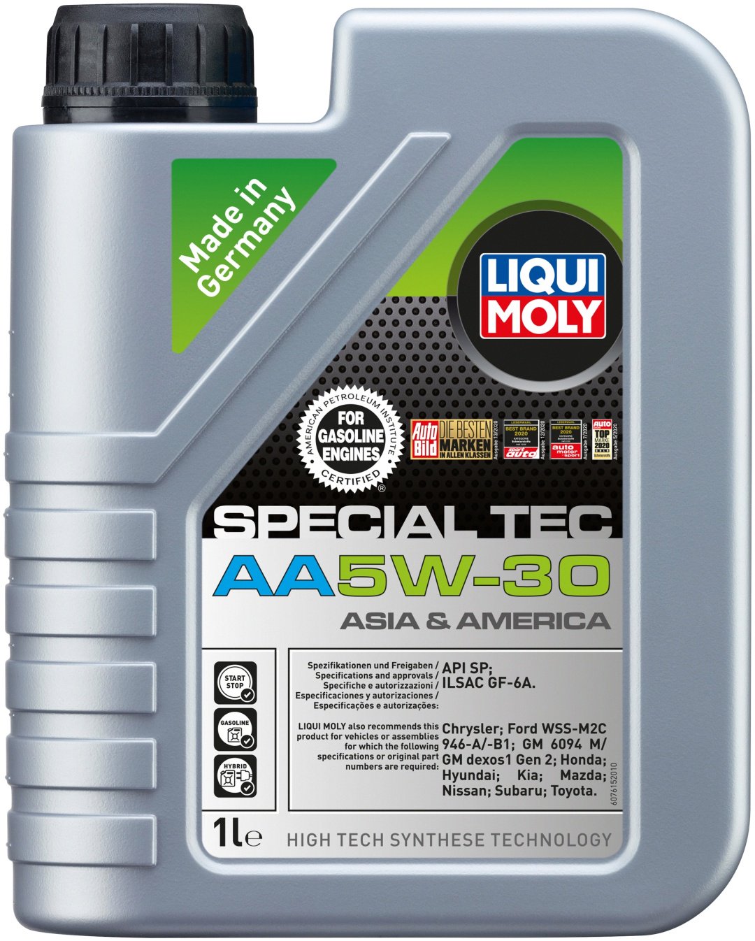 Моторное масло Полусинтетическое LIQUI MOLY SPECIAL TEC AA 5W-30 1 л