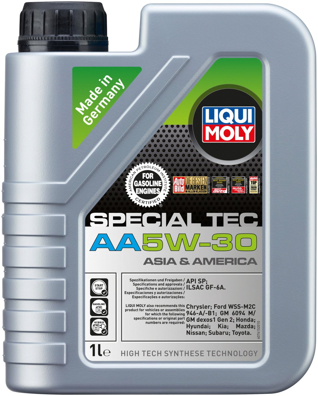 Моторное масло Полусинтетическое LIQUI MOLY SPECIAL TEC AA 5W-30 1 л купить,14500