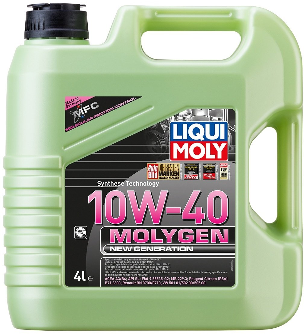 Моторное масло Синтетическое LIQUI MOLY MOLYGEN NG 10W-40 4 л