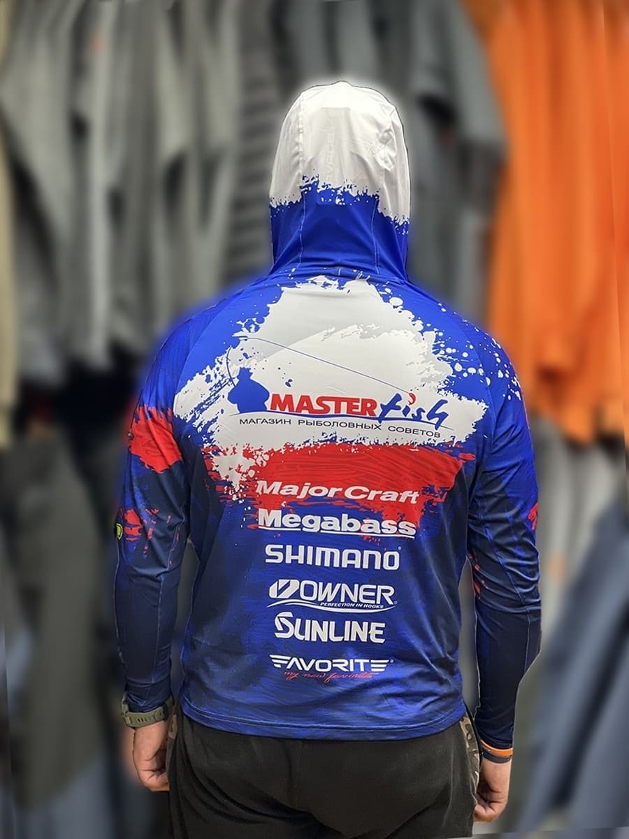 Лонгслив MasterFish 670106-XXL синий XXL купить,NaN
