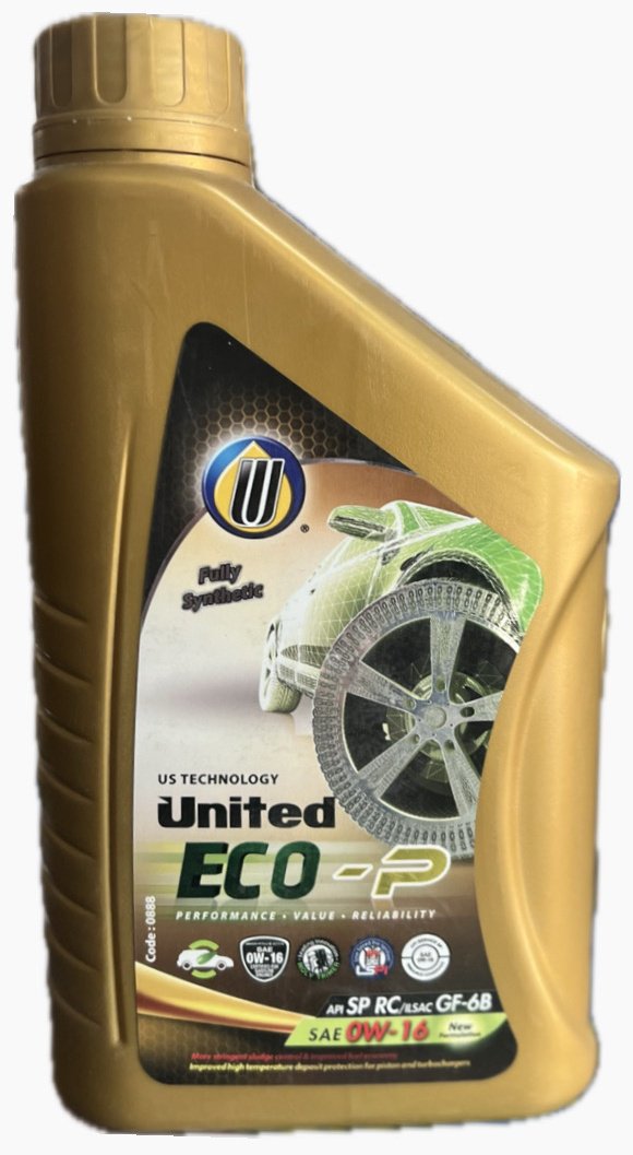 Моторное масло Синтетическое United Oil Eco-P 0W-16 1 л