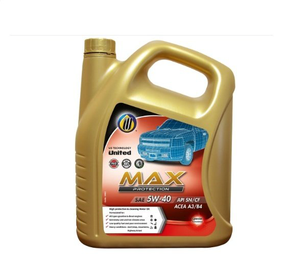 Моторное масло Синтетическое United Oil Max Protection 5W-40 4 л купить,NaN