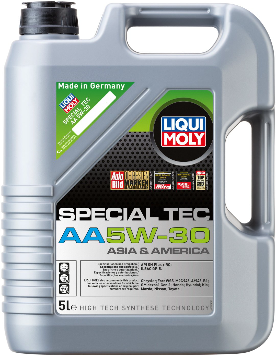 Моторное масло Синтетическое LIQUI MOLY SPECIAL TEC AA 5W-30 5 л купить,NaN