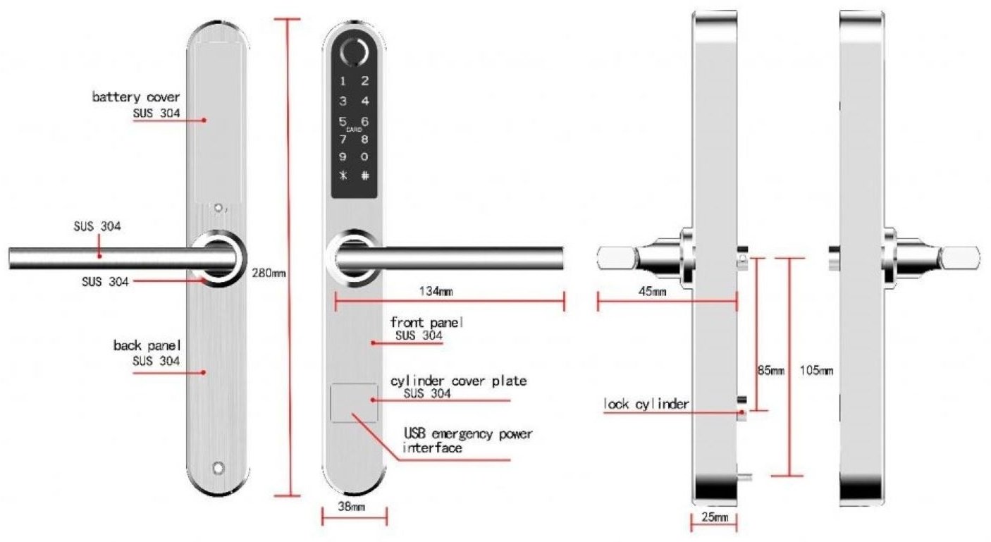 Замок SmartLock электромеханический S31B Wi-Fi - ForteMarket Замок SmartLock электромеханический S31B Wi-Fi купить,0