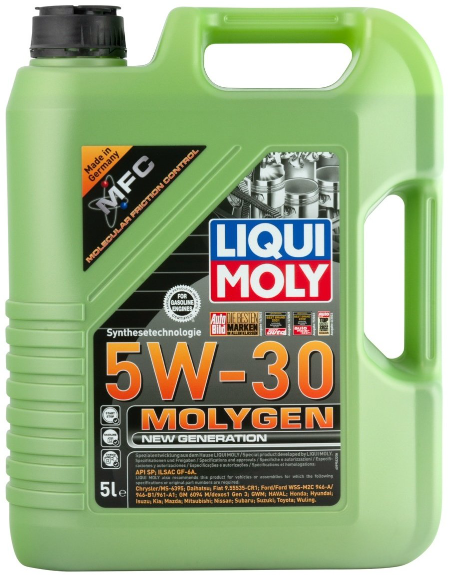Моторное масло Синтетическое LIQUI MOLY MOLYGEN NEW GENERATION 5W-30 5 л купить,31000