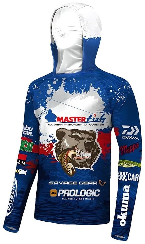 Лонгслив MasterFish 670106-L синий L купить,NaN