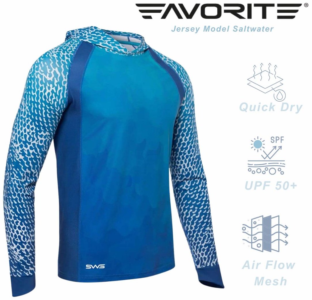 Джерси Favorite Реглан с капюшоном Jersey Model Saltwater M купить,NaN