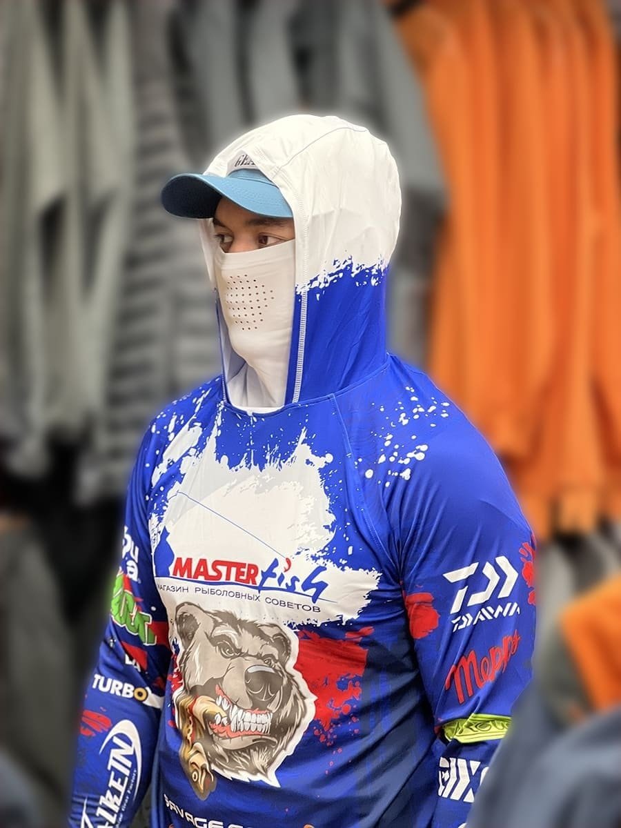 Лонгслив MasterFish 670106-L синий L купить,NaN