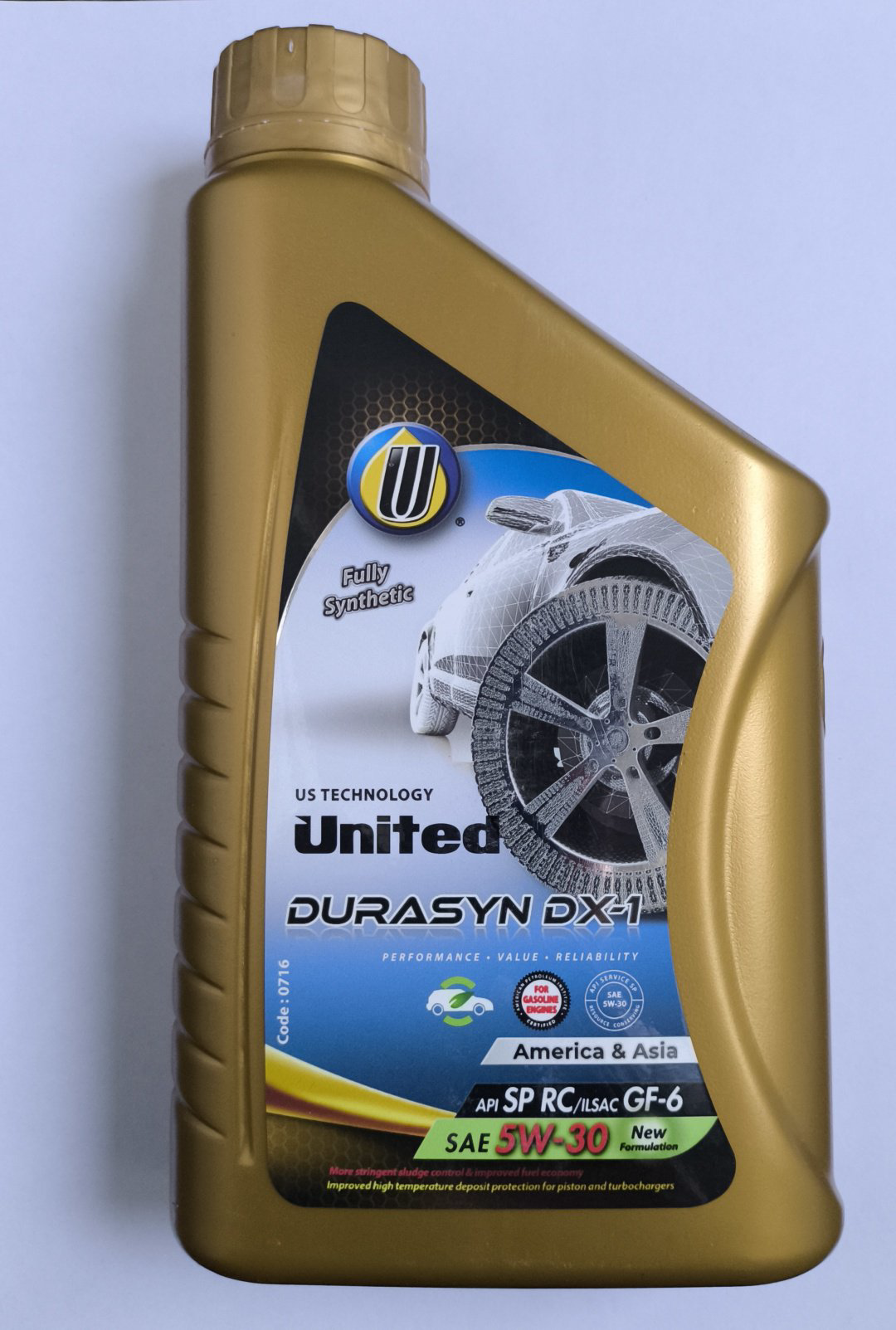 Моторное масло Синтетическое United Oil DURASYN DX-1 5W-30 1 л купить,NaN