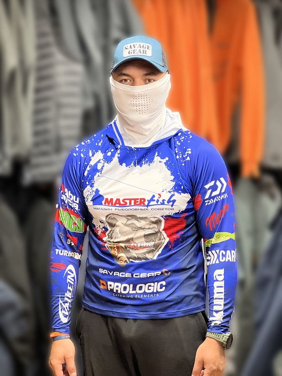 Лонгслив MasterFish 670106-L синий L купить,NaN