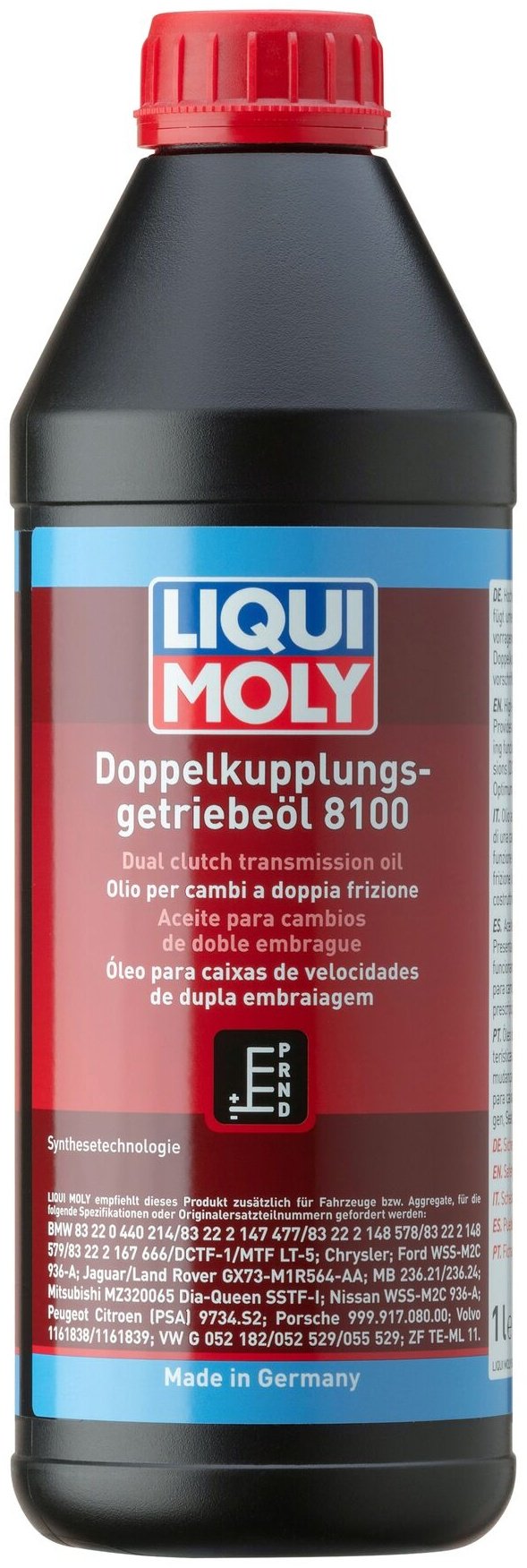 Моторное масло Синтетическое LIQUI MOLY DOPPELKUPPLUNG GET-OL 8100 отсутствует 1 л