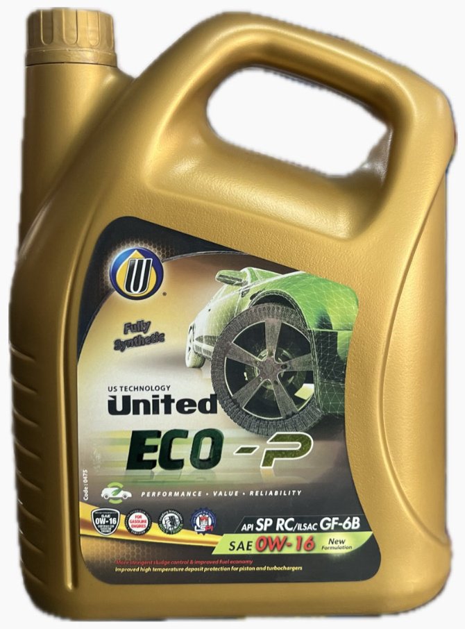 Моторное масло Синтетическое United Oil Eco-P 0W-16 4 л