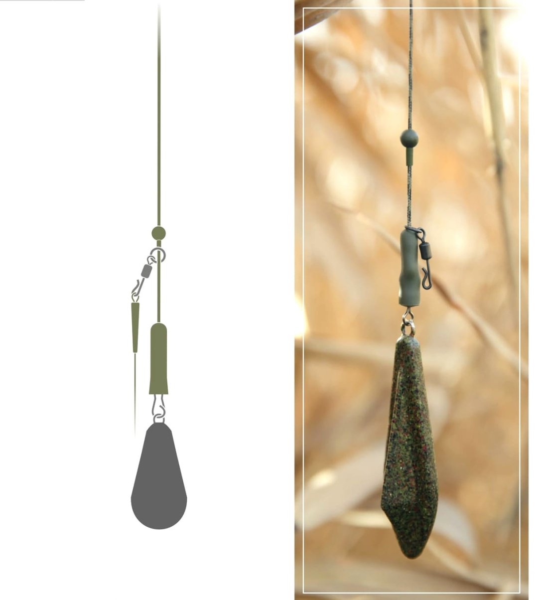 Оснастка Rich Carper Helicopter Rig System ver.II Dark Camo 35lb 78 см купить,NaN