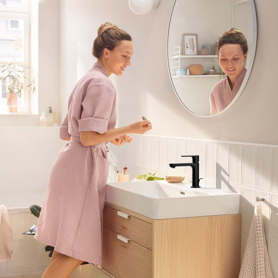 Смеситель для раковины (умывальника) Hansgrohe Rebris S CoolStart EcoSmart 72588670, однозахватный купить,129458