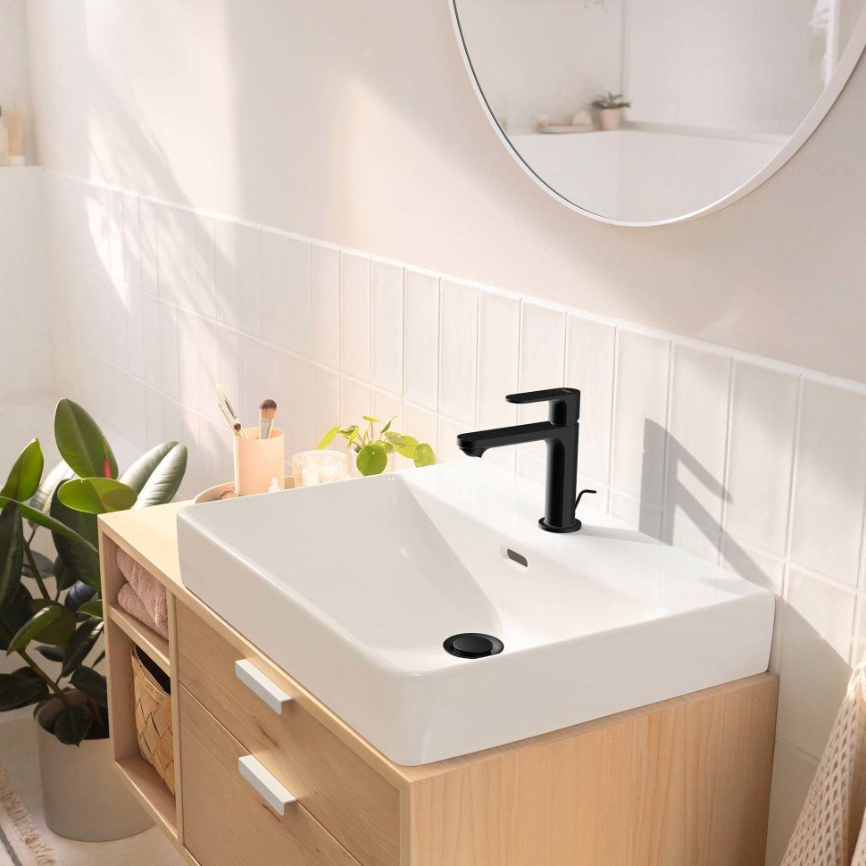 Смеситель для раковины (умывальника) Hansgrohe Rebris S CoolStart EcoSmart 72588670, однозахватный купить,129458