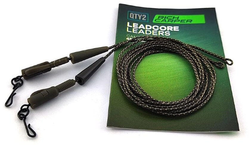 Оснастка Rich Carper безопасная клипса Safety Lead Clip Rig System ver.II Camo Green, 45lb 78 см купить,NaN