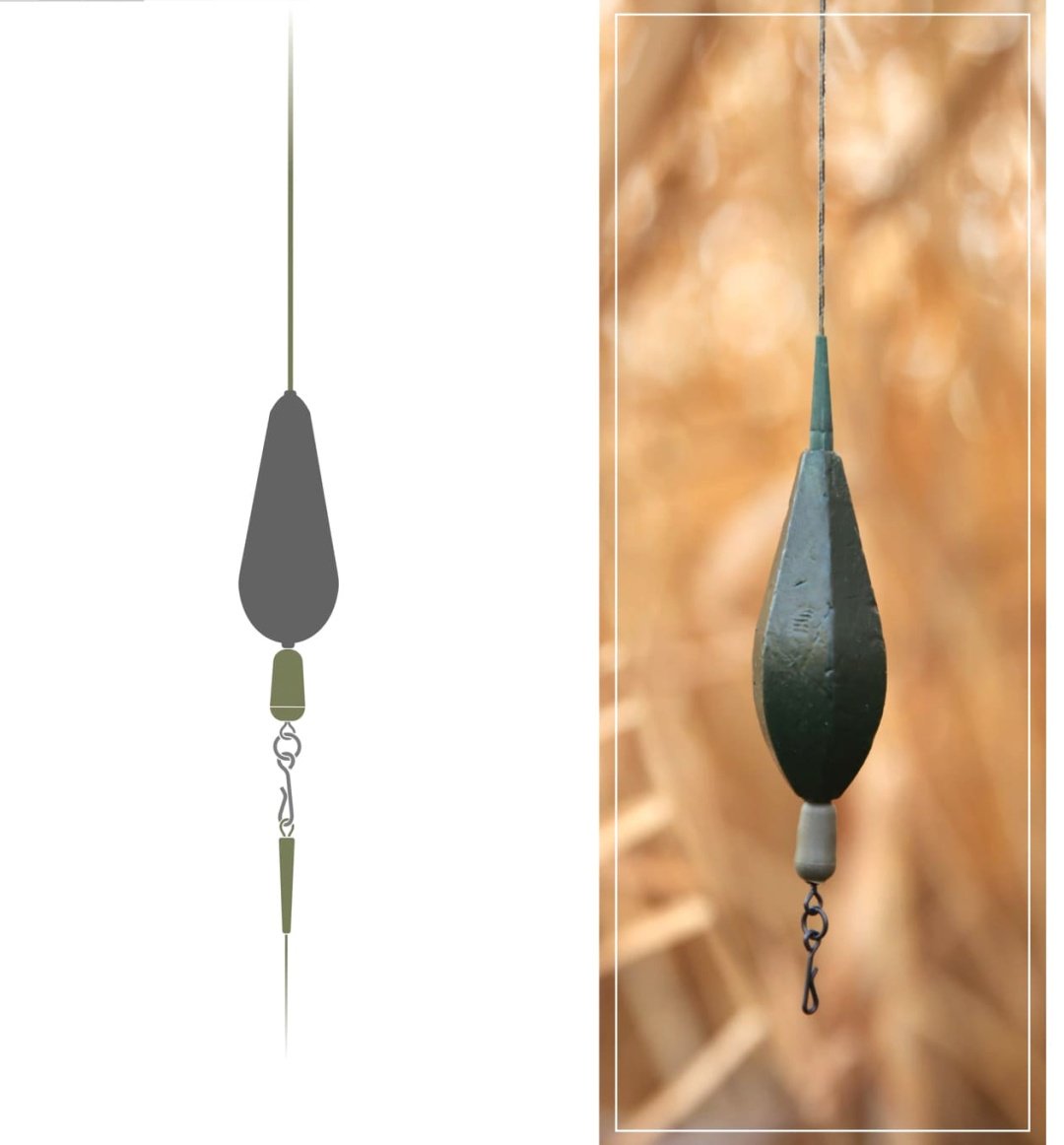 Rich Carper скользящий Running Rig System Dark Camo, 65lb, 78cm 78 см купить,NaN