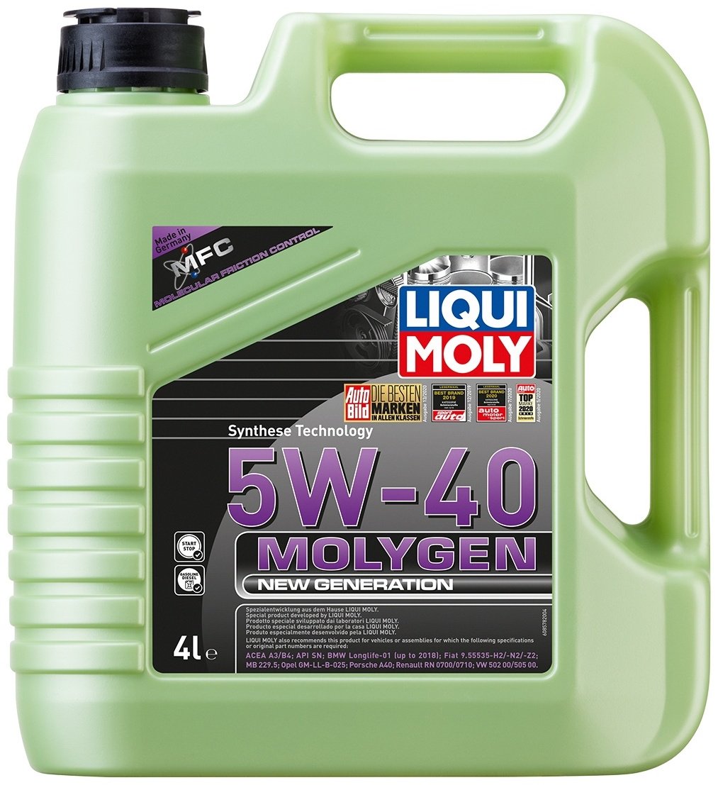 Моторное масло Синтетическое LIQUI MOLY Molygen NG 5W-40 4 л