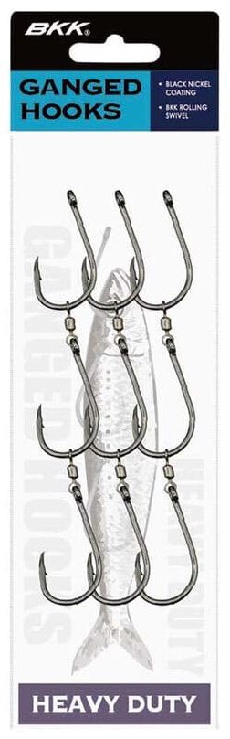 Оснастка BKK Ganged Hooks HD Pre-Made (готовая оснастка) №6/0, 3шт 12 см купить,NaN
