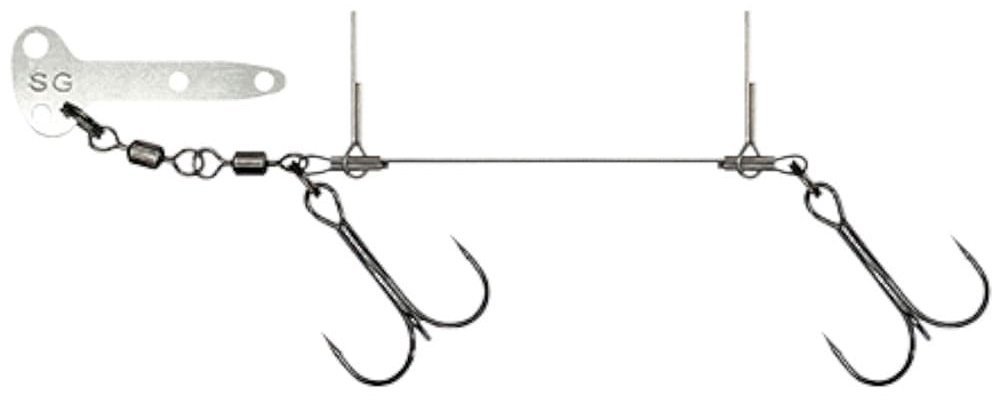 Оснастка Savage Gear Pro Peg Blade Rig Large 1x№1, 8cm, 23kg, 0.78mm, 2шт 8 см купить,NaN