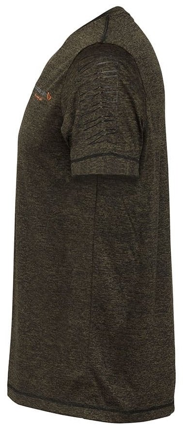 Футболка Savage Gear Fighter Stretch T-Shirt Burnt Olive Melange S S купить,NaN